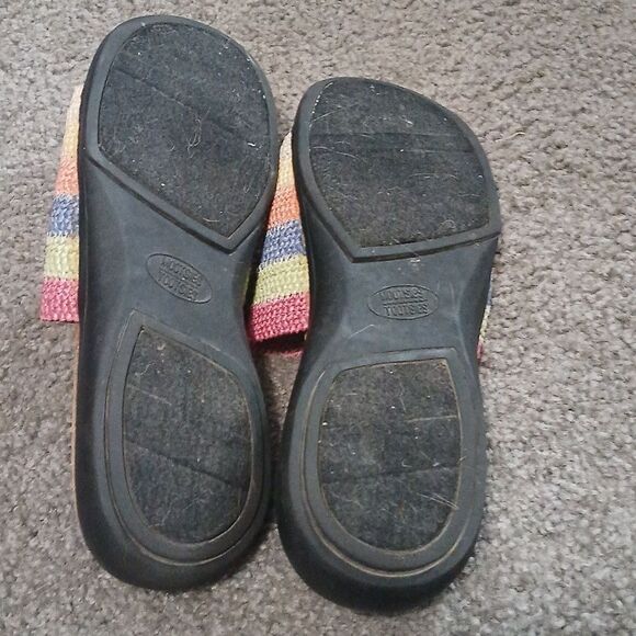 Mootsies Tootsies Emelia striped woven slides sandals Sz 8.5 EUC - Picture 6 of 7